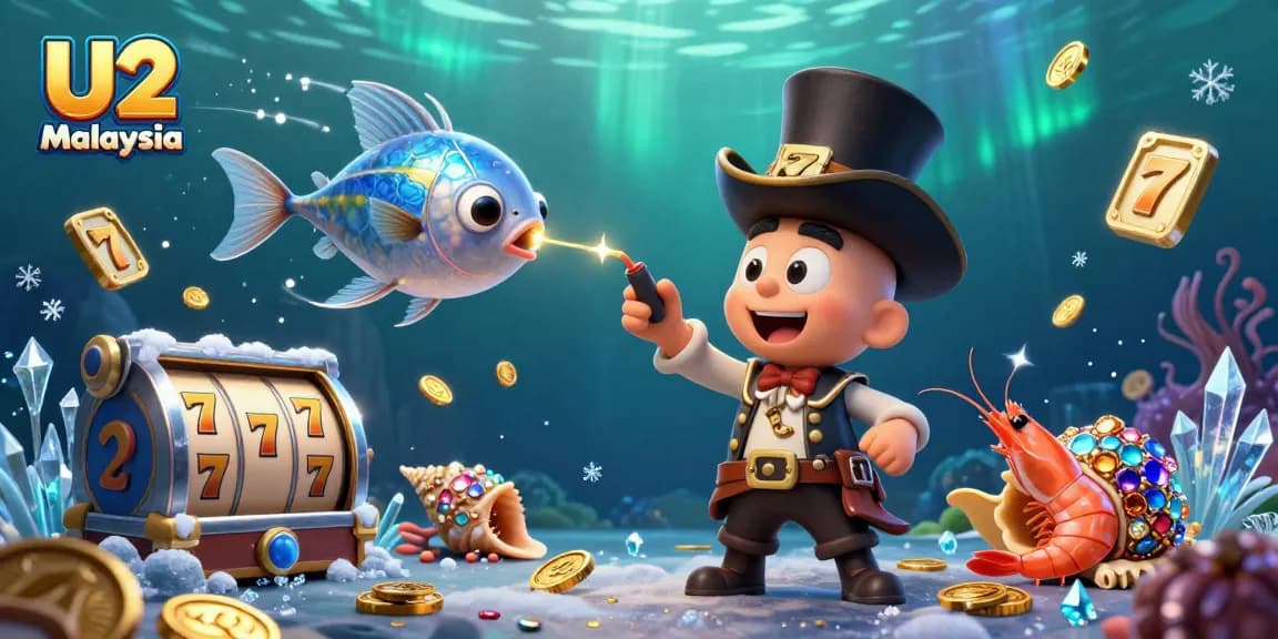 Play thrilling slot games at U2 Malaysia with captivating underwater characters and rich casino elements.