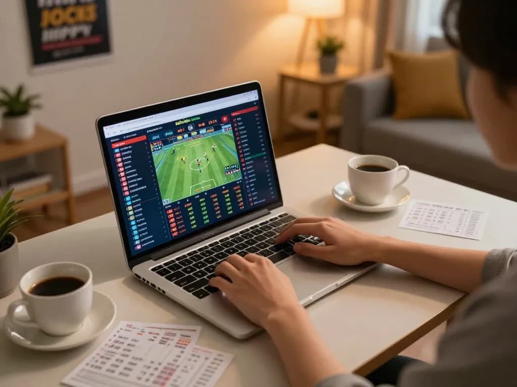 Screenshot of soi kèo nhà cái live betting interface on laptop showcasing active sports odds