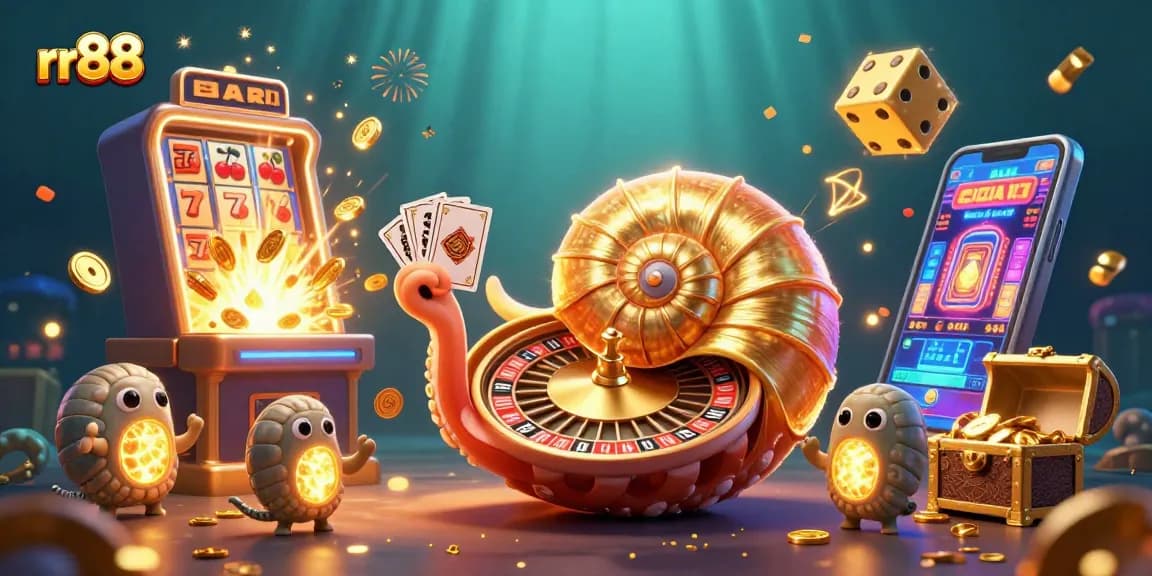 Win big at rr88 with a vibrant scene of a giant nautilus and jackpot explosion