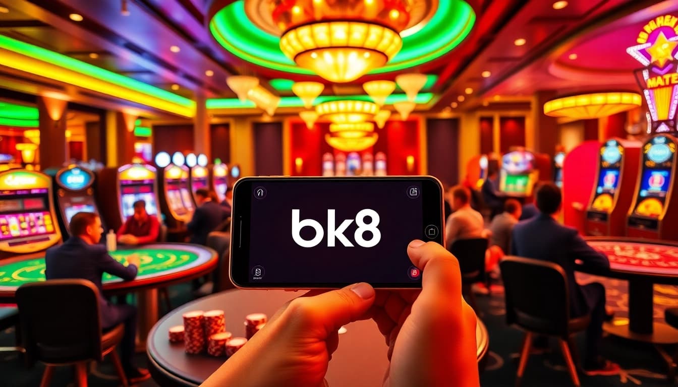 Engage in thrilling casino action with bk8 สมัครสมาชิก on vibrant tables and slot machines.