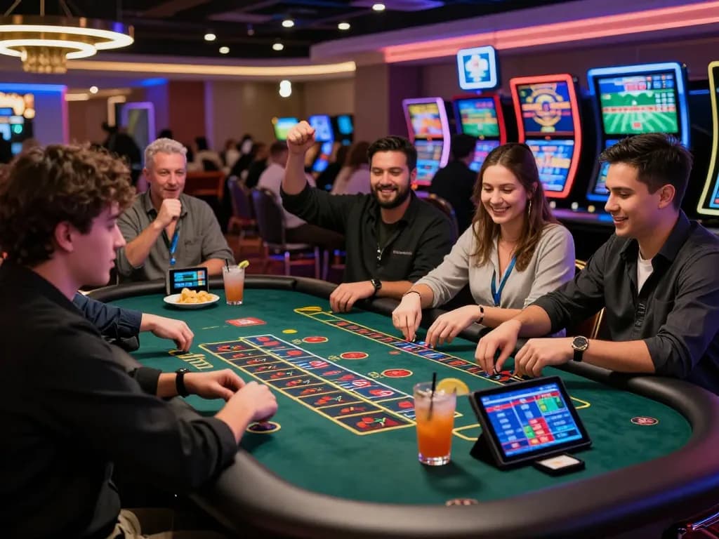 Exciting AF88 bet đăng nhập scene as players enjoy diverse casino games and vibrant atmosphere.