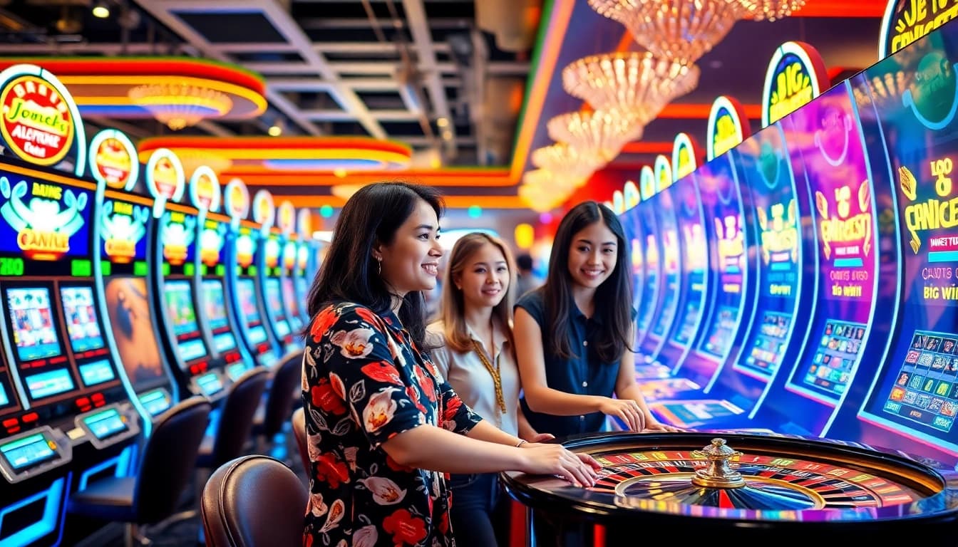 Experience thrilling gameplay at daftar nekatwin with energetic young gamblers enjoying big wins.