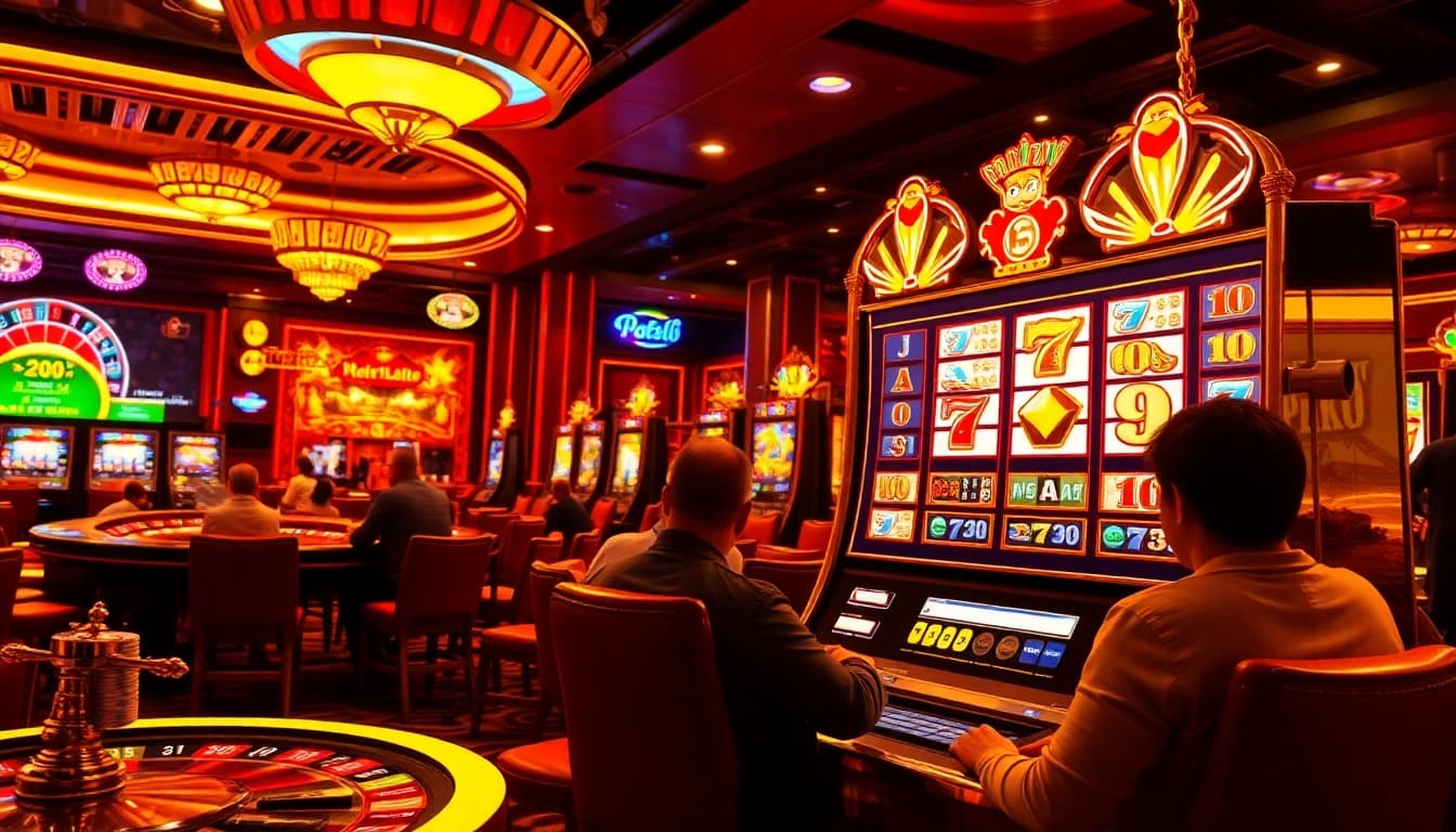 Play the thrilling slot demo lucky neko at a vibrant casino filled with excitement and colorful gaming elements.