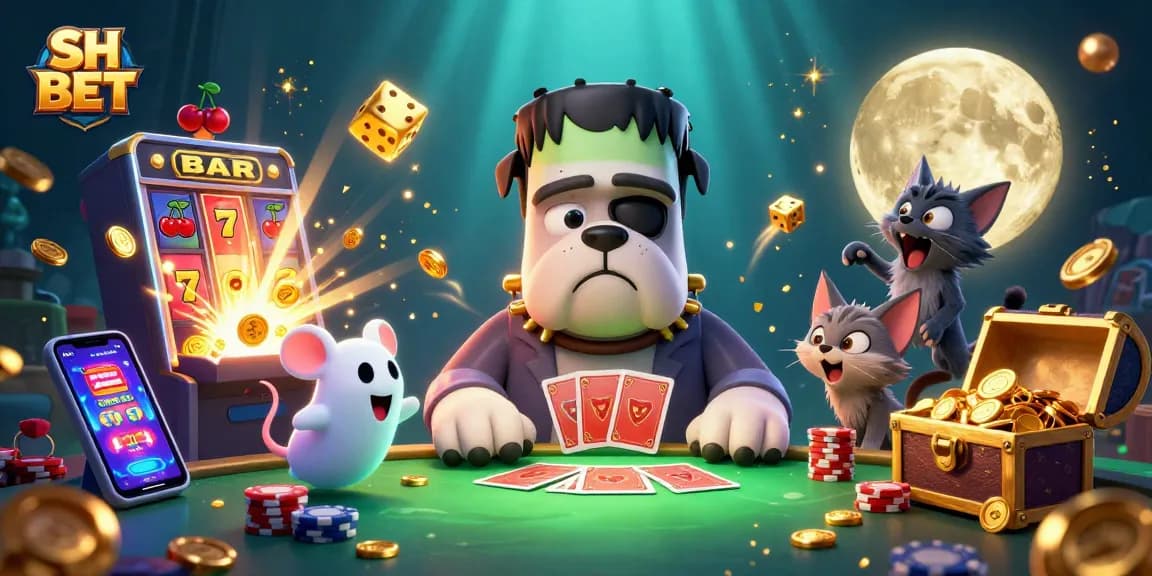 Experience thrilling gameplay at SH BET with a fun, lively casino scene in 3D.