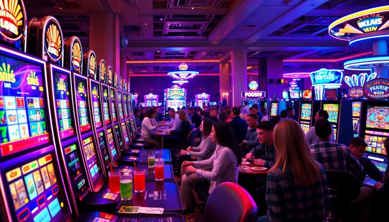 betflik แสดงบรรยากาศคาสิโนที่มีชีวิตชีวา พร้อมสล็อตและผู้เล่นที่มีความตื่นเต้น