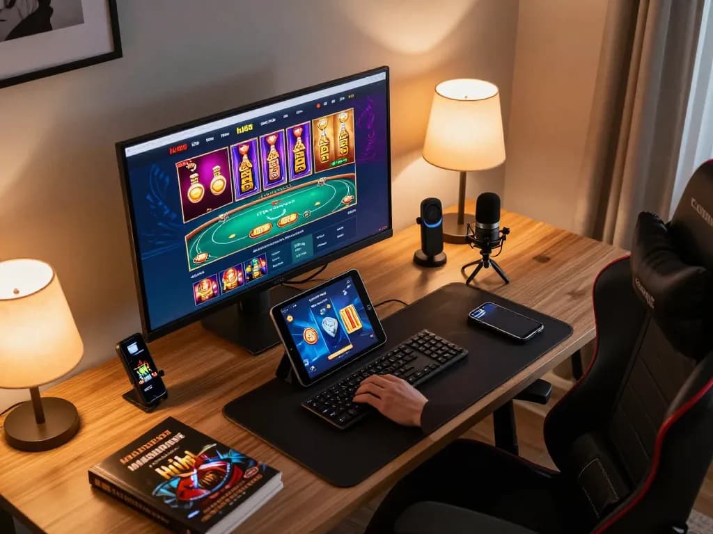Players engaging with the hi88 online casino app, showcasing strategic gameplay and modern technology.