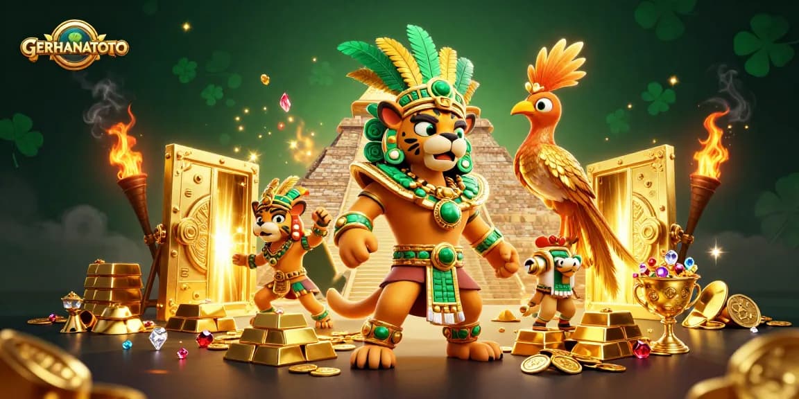 Mainkan GERHANATOTO dan menangkan jackpot dengan karakter kasino penuh berwarna!