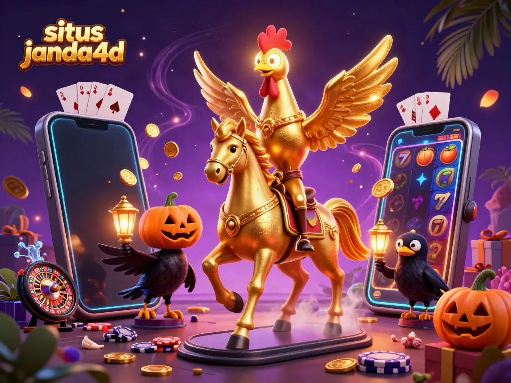 Gambarlah suasana kasino malam dengan situs janda4d yang diramaikan oleh karakter menarik dan elemen permainan.