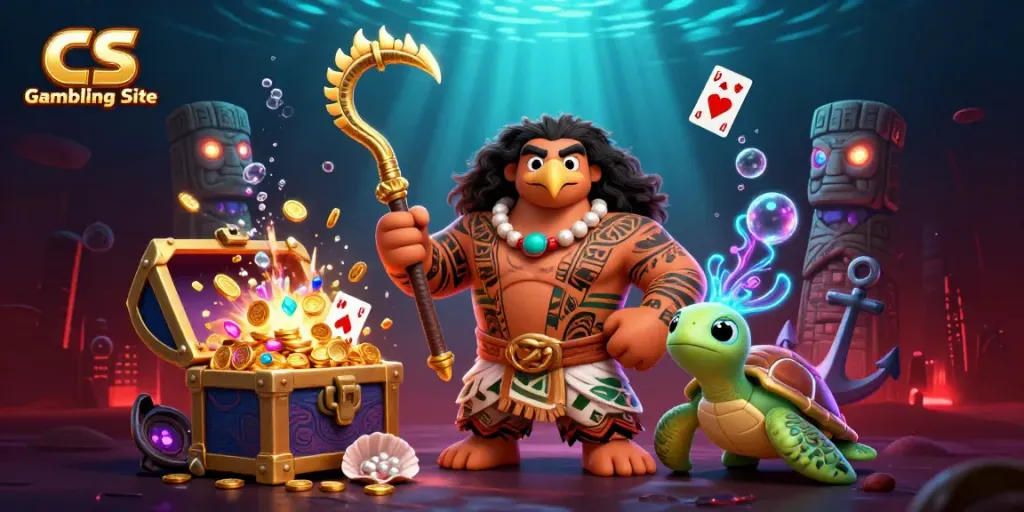 Engage in thrilling gameplay at a CS Gambling Site with vibrant underwater treasure and characters.