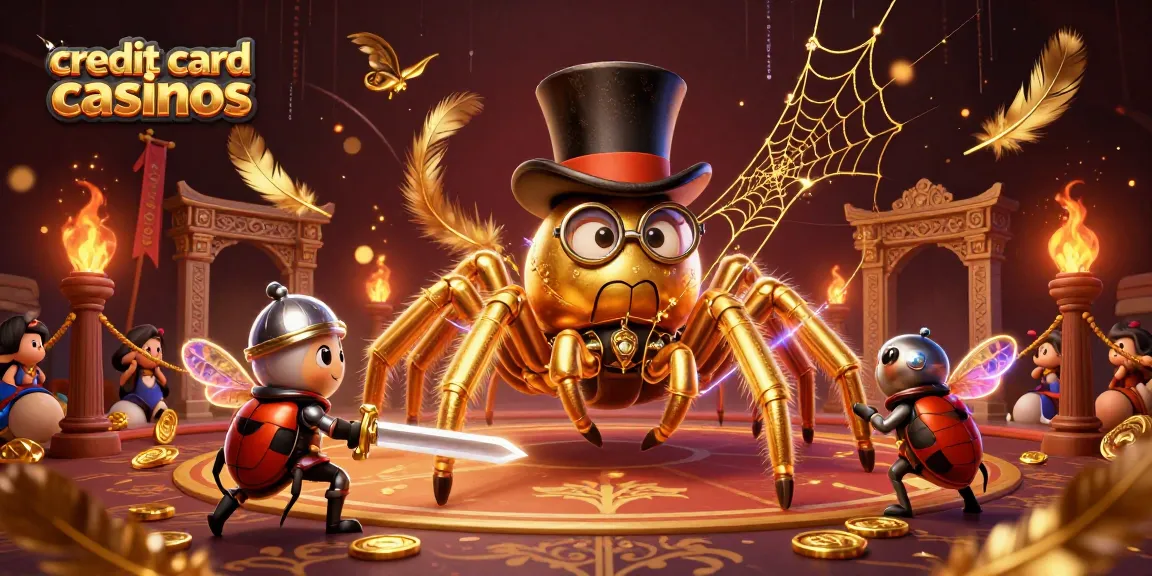 Engage in thrilling action at credit card casinos with vibrant gaming elements and dynamic characters.