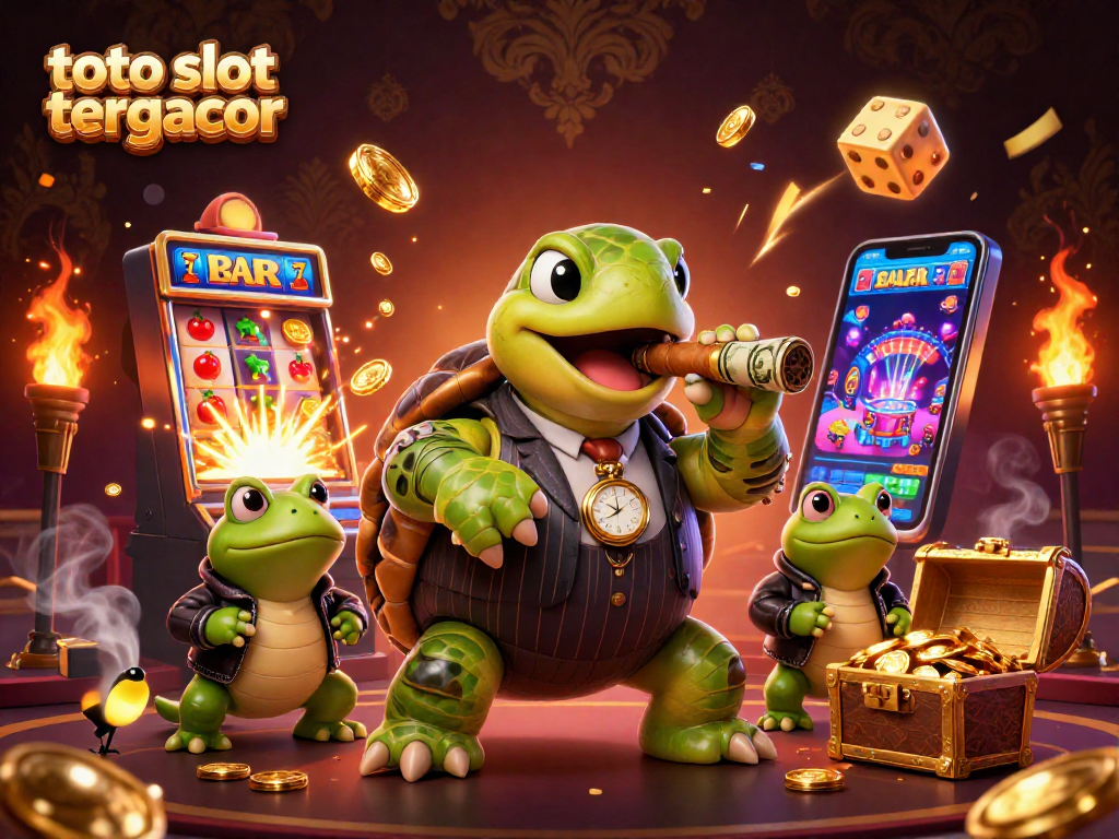 Engage with the excitement of toto slot tergacor featuring vibrant characters and casino elements in a dynamic scene.