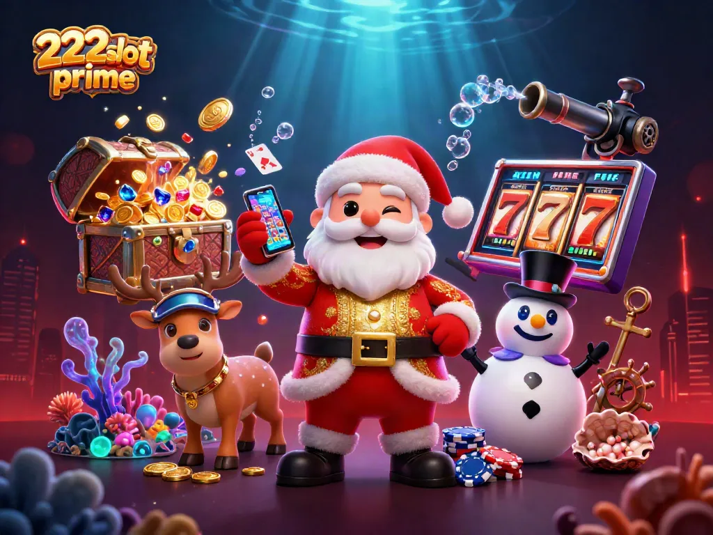 Menangkan jackpot di 222slotprime dengan Santa dan teman-temannya dalam gambar menarik ini.