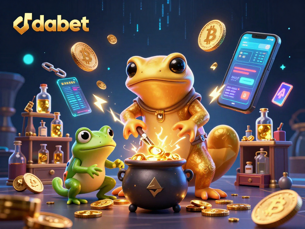 dabet showcases enchanting alchemy of gold in a vibrant casino-themed digital illustration