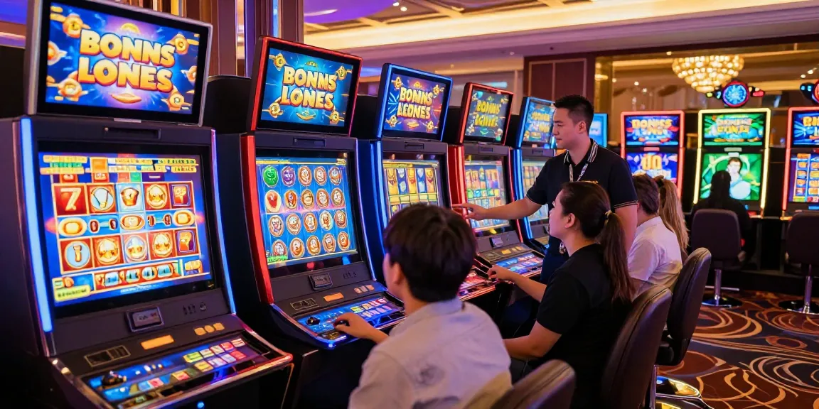 Engaging players enjoying bonus buy slots in a lively online casino setting with vibrant graphics.