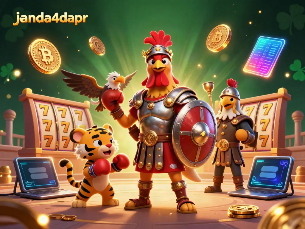 Rasakan keseruan bermain di janda4dapr dengan karakter gladiator bertarung di arena kasino digital.