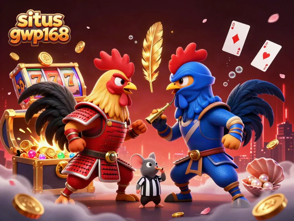 Rasakan keseruan bermain di situs GWP168 dengan duel ayam petarung dan harta karun berkilauan.