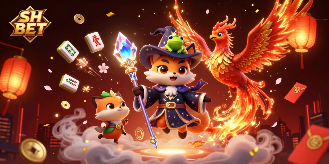 Experience thrilling games at SH BET with vibrant characters and dynamic casino elements.