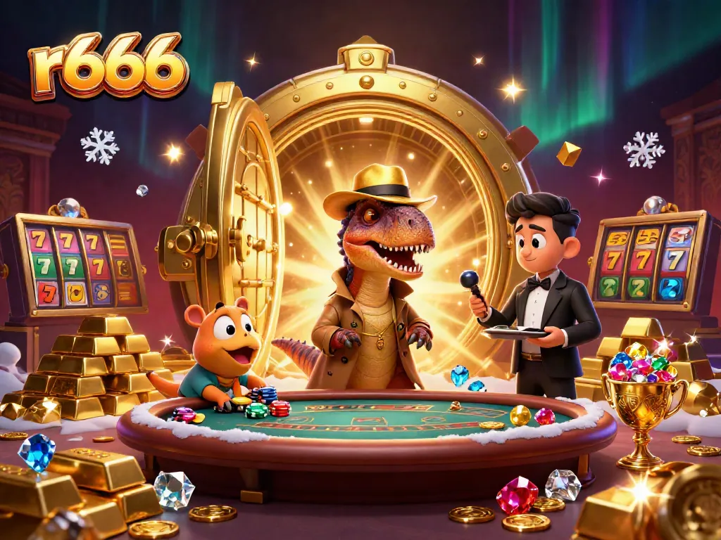 Experience excitement at r666 casino with thrilling slot games and vibrant characters.