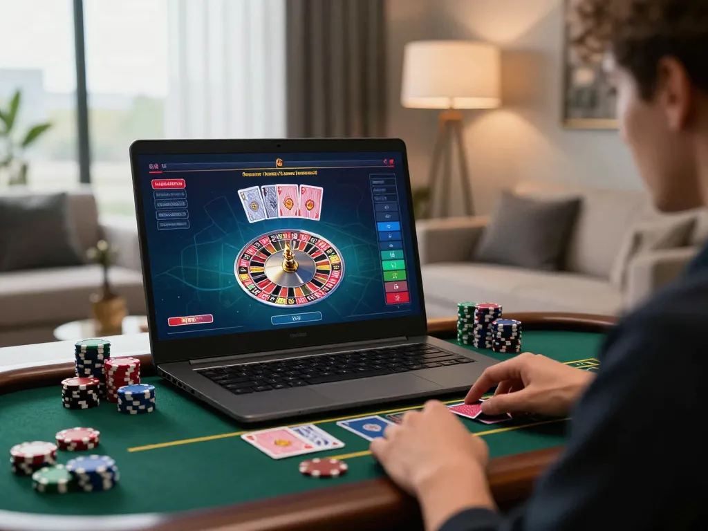 Engaging in live dealer roulette on uu88 trang chủ with stylish gaming setup and vibrant atmosphere.