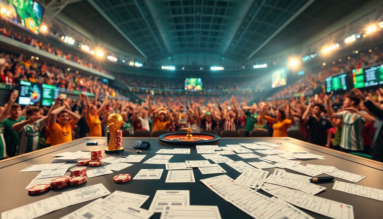 Engaging betting action on a dynamic platform showcasing แทงบอลโลก with real-time odds and vibrant imagery.