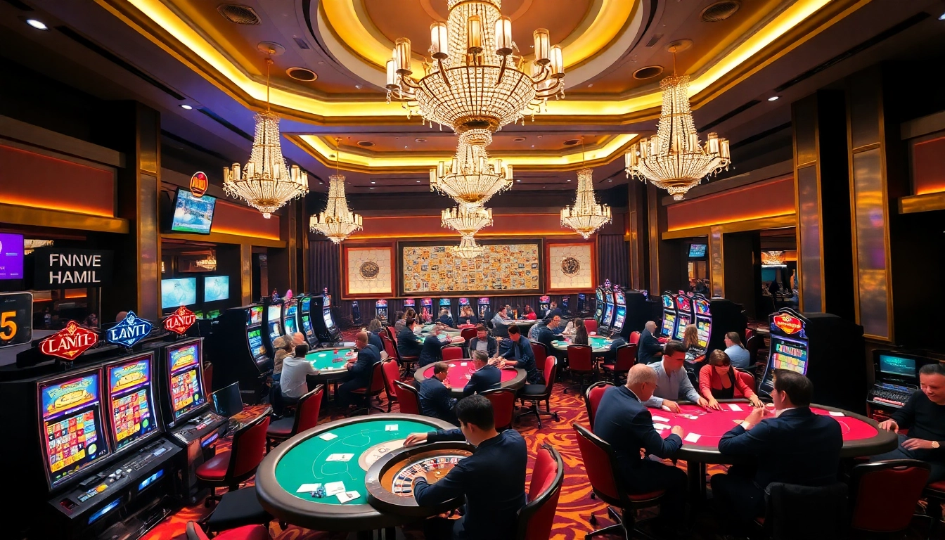 Experience thrilling games at nhà cái thabet with vibrant casino elements and engaged players.